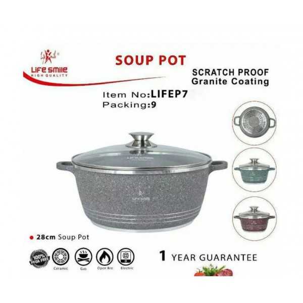 قابلمه گرانیتی سایز 40 لایف اسمایل مدل P7-40