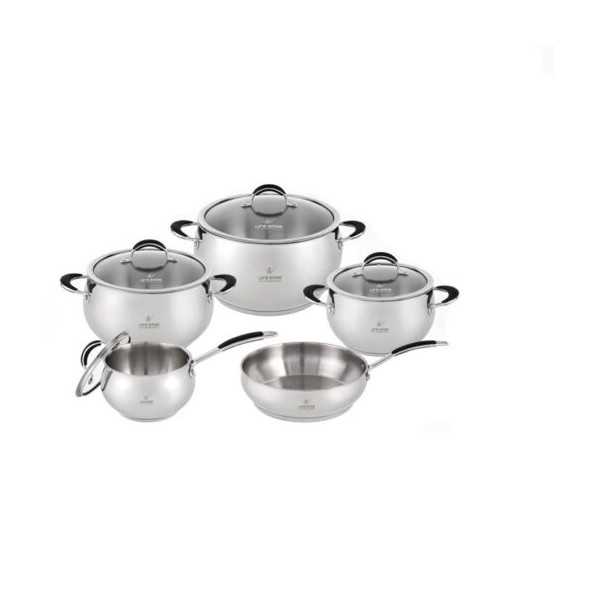 سرویس قابلمه 9 پارچه استیل لایف اسمایل مدل P27
