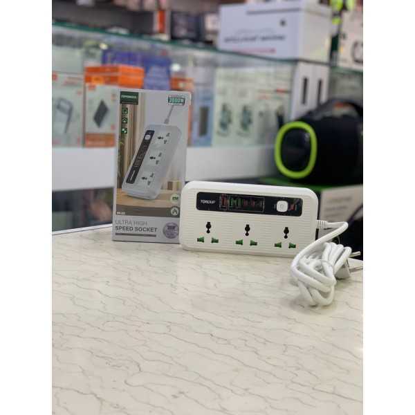 سه راهی برق و شارژر رومیزی Topomax مدل TPS-902