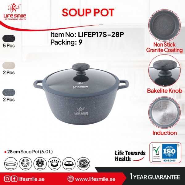 قابلمه سایز 28 گرانیت لایف اسمایل مدل LIFEP17S-28