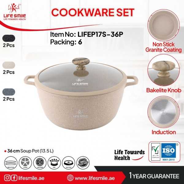 قابلمه سایز 36 گرانیت لایف اسمایل مدل LIFEP17S-36